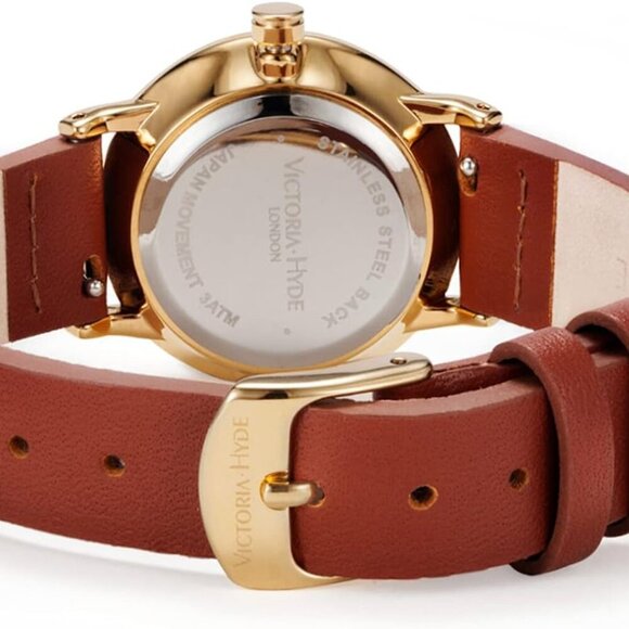 Retro Women Watches Small Dial Analog Quartz Detachable Genuine Leather Strap La - Picture 4 of 6